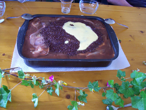 Der Nachtisch: Yin Yang Pudding